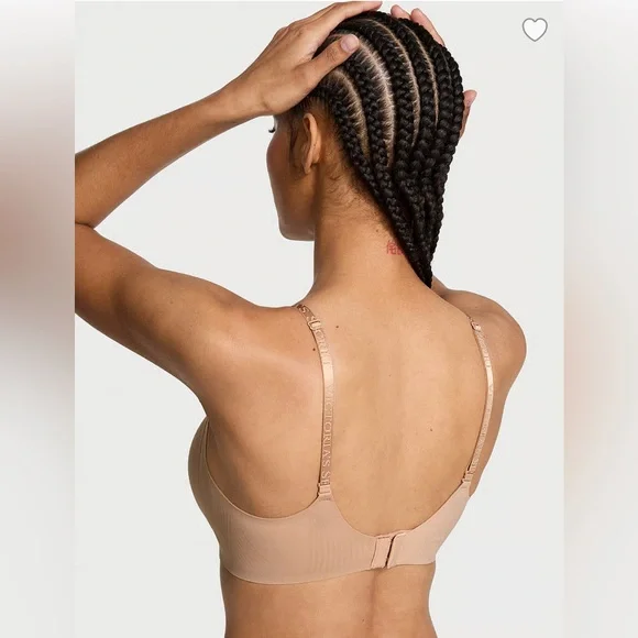🆕 VICTORIA'S SECRET THE T-SHIRT PUSH-UP WIRELESS COMFORT BRA MARZIPAN L - Picture 3 of 11
